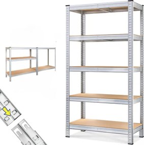 Raft cu capacitate mare HEAVY, max. 875kg, 90x40x180cm, argintiu Jurhan