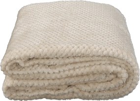 Pătură cu două feţe, bej-gri, 150x200, DEFANA TYP 2