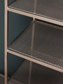 Etajera cu suport pentru umerase, din metal, aspect vintage, Alliage