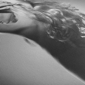 Tablou - Nud feminin (cu ceas) (90x30 cm)