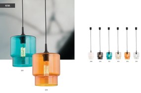 Pendul sticla design decorativ NEWA galben pal