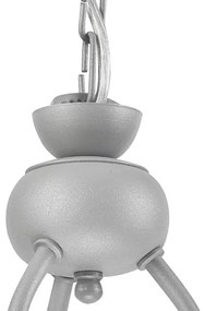 Lustră pe lanț RETRO II 3xE27/60W/230V argintiu