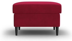 Taburet roșu cu tapițerie din catifea Kyoto – Cosmopolitan Design