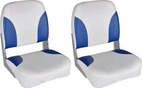 vidaXL Scaune barcă 2 buc. 41x36x48 cm spătar pliabil pernă