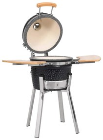 Grătar Kamado cu afumătoare din ceramică 81 cm