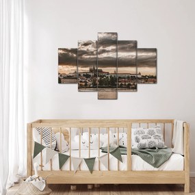 Tablou Castelului Praga în amurg (150x105 cm)