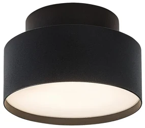 Mini Plafoniera LED cu lumina ambientala in sus Ovidia negru D-14cm