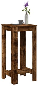 vidaXL Masă de bar, stejar fumuriu, 51x50x103,5 cm, lemn prelucrat