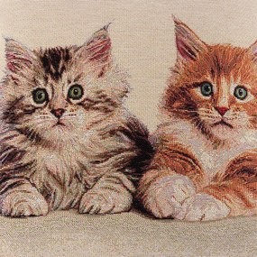 decoDoma Față de pernuță tip goblen PISOI 45 x 45 cm
