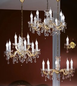 Candelabru stil clasic elegant cu 5 brate Marie Claire auriu