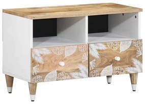 vidaXL Comodă TV, 70x33,5x46 cm, lemn masiv de mango