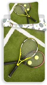 Lenjerie de pat din bumbac TENIS verde Dimensiune lenjerie de pat: 70 x 90 cm | 140 x 200 cm