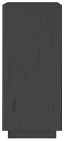 Servanta, gri, 38x35x80 cm, lemn masiv de pin 1, Gri