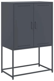 846518 vidaXL Dulap TV, negru, 68x39x60,5 cm, oțel