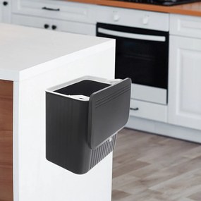 Coș de gunoi negru din plastic 13 l – Orion