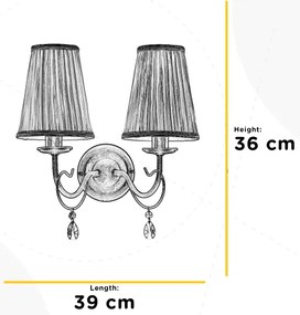 Aplică ONLI DELIA 2xE14/6W/230V