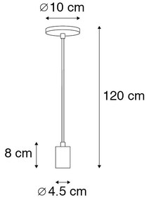 Lampă suspendată industrială cupru - Facil