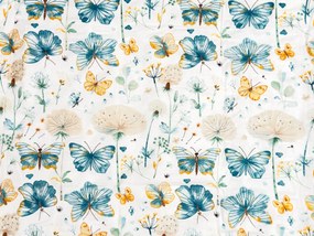 Lenjerie de pat din bumbac creponat pentru patut Renforcé ELIVINE albă Dimensiune lenjerie de pat: 45 x 65 cm | 90 x 140 cm