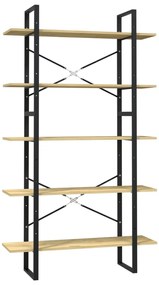 vidaXL Bibliotecă cu 5 rafturi, 100x30x175 cm, lemn masiv de pin