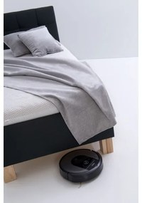 Pat tapițat cu spațiu de depozitare MARIA ONE 90x200 cm, fără saltea, antracit