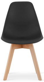Set 4 bucati scaune de dining KITO negre