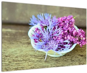 Tablou cu decorațiune din lavanda (90x60 cm)