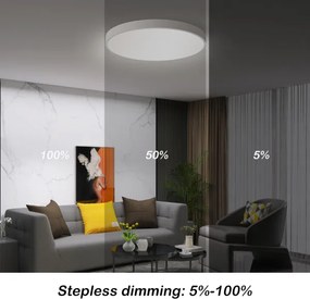 Plafonieră LED dimabilă Brilagi POOL SMART LED/60W/230V 3000-6000K 50 cm + telecomandă