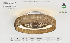 Lustra LED cu Ventilator si telecomanda KILIMANJARO