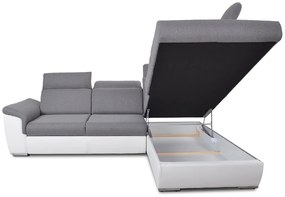 Canapea de colț cu funcție de dormit Milanos L II Dreapta - Sawana 21/Soft017