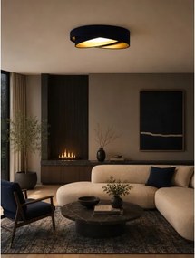 BRILAGI - Corp de iluminat LED dimabil VELVET TWIST LED/36W/230V CCT Ø 65 cm WT alb/albastru/auriu + telecomandă