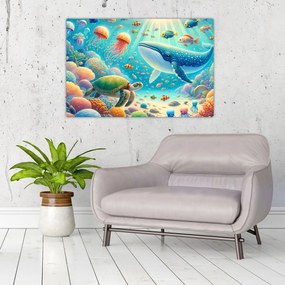 Tablou - Lumea sub apă (90x60 cm)