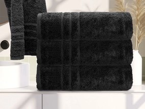 Prosop Comfort Maxi 100x180 cm neagra, 100% bumbac