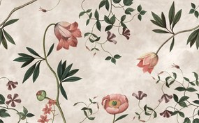 Fototapet, Romantic Garden, Pink, Rebel Walls