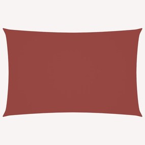 vidaXL Parasolar, cărămiziu, 6x8 m, țesătură oxford, dreptunghiular
