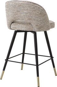 Set de 2 scaune de bar design modern LUX Cliff, H-92,5cm bej mademoiselle 115284 HZ