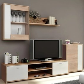 Mobila Living GENTA Stejar Sonoma/Alb