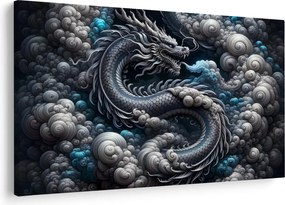 Tablou – Dragon în fum (90x60 cm)