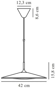 Lustră LED dimabilă pe cablu Nordlux BALANCE LED/230V