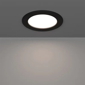 Eglo 901426-LED FUEVA-Z Plafonieră LED RGBW pentru baie, 5W/230V, Ø12 cm, IP44, negru