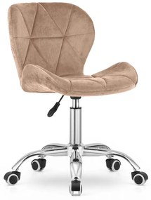 Scaun de birou AVOLA VELVET maro deschis