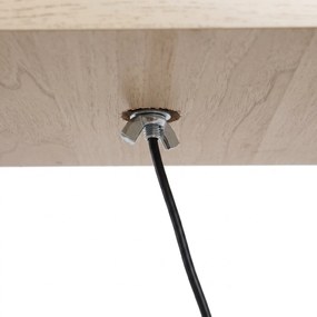 HOMCOM Lampă de podea cu rafturi integrate, Suport E27, 40W, Design Modern din MDF, 26x26x160cm, Stejar | Aosom Romania