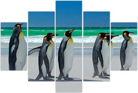 Tablou - Grup de pinguini regali (150x105 cm)