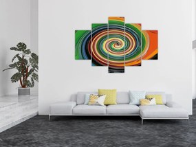 Tablou abstract - spirala colorata (150x105 cm)