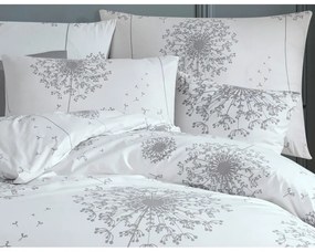 BedTex Lenjerie de pat din bumbac Pampeliška gri,220 x 200 cm, 2 bucăți 70 x 90 cm
