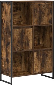 vidaXL Dulap pentru cărți Stejar fumuriu 68 x 30 x 108.5 cm