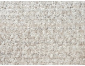 Pat matrimonial bej tapițat cu somieră 160x200 cm Makana – Makamii