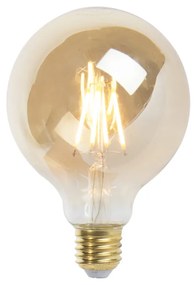 Lampă cu filament cu LED E27 reglabilă G95 goldline 5W 360 lm 2200K
