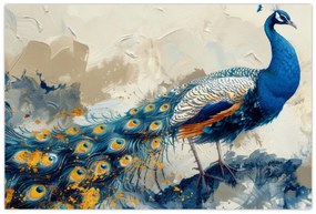 Tablou - Peacock, pictură (90x60 cm)