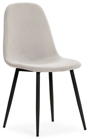 Scaune de dining crem 4 buc. tapițate Minka – Marckeric