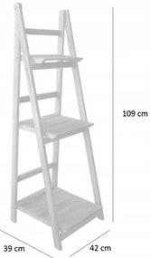 Raft cu nervuri în alb